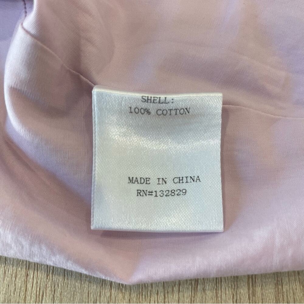 SuperDown Shay Puff Sleeve Crop Top Size Small in Lavender - Picture 9 of 9
